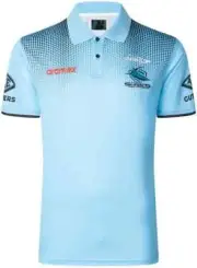 Cronulla Sharks 2025 NRL Mens Players Polo Shirt Sizes S-7XL BNWT
