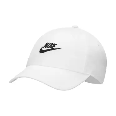 NIKE U H86 WASH CAP 老帽 帽子 棒球帽 後可調 913011- 白 / 黑【iSport 愛運動】