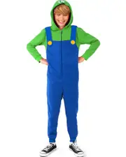 Super Mario Bros Luigi Kids Opposuit Onesie