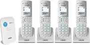 Vtech Executive Cordless Bundle - NBN Ready Phone System - 4 Handsets - White