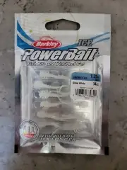 Barkley Ice Powerbait Swordtail Glow White 14 Count