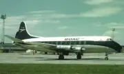 BOAC Vickers Viscount G-AMON @ Prestwick 1973 - postcard