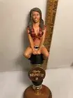 TWIN PEAKS BREWING KNOTTY BRUNETTE draft beer tap handle. TEXAS