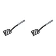 2PK Wiltshire Diamond Soft Touch Kitchen Slotted Turner/Flipper Utensil Tool