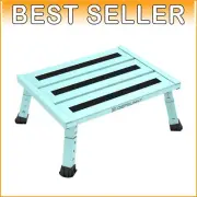 Portable Adjustable RV Step Stool - 1-Step Platform with Anti-Slip Rubber Feet