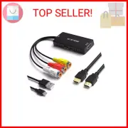 RuiPuo RCA to HDMI Converter, AV to HDMI Adapter, Composite to HDMI, Support 108