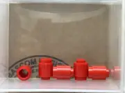 LEGO Parts - Red Brick, Round 1 x 1 - No 3062 - QTY 5