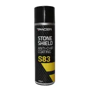 6 x Pacer S83 Stone Shield 400 Gram Black Flexible Textured Underbody Coating