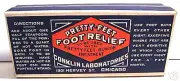Vintage Conklin Labs Pretty Feet Colorful Medicine Box Chicago Old Store Stock