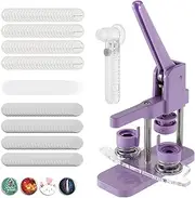 Button Maker Machine, Pin Maker Machine 32Mm/1.26in, Comes with 100 Sets of Badge Making Materials, a Mold and a Circle Cutter, Easy to Use, for Making Badges, Refrigerator Magnets