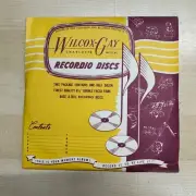 Vintage Wilcox-Gay Recordio Blank Discs 1940’s 6.5” Records Set of 6