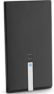 One For All Amplified Indoor Digital TV Aerial SV9425 - Ready to Receive Freeview and Analogue TV Signals Within a Range of 15 Miles - Full HD Ready – Premium HDTV Antenna – UHF/VHF - Black