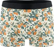 [FRODOTGV] Persimmons White Men's Boxer Brief Shorts Breathable Underwear for Men Compression Boxer Para Hombre, Persimmons White, M