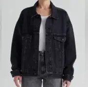 EDWIN Anthropologie Women's Alexa Denim Jacket MED Irony Streetwear #EW5004BOA