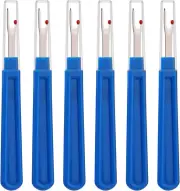 6 PCS Seam Ripper Set, Ergonomic Grip Seam Ripper, Blue Seam Ripper for Sewing C