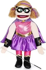 60cm Superhero, Peach Girl, Full Body, Ventriloquist Style Puppet