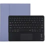 Bluetooth Keyboard & Tablet Case For Ipad 9.7 With Touch Pad Pen Slot & Holder Detachable Microfiber Leather Purple Keyboards
