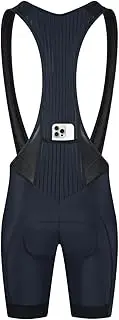 [CEROTIPOLAR] Cycling Bibs Men, Long Riding Pad Bicycle Biking Bib Shorts UPF50+, Black 7.8”pro Inseam/Gravel Design, L