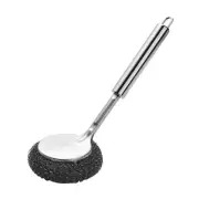 Stainless Steel Wool Scrubber with Handle Stainless Steel Scrubbing Brushes