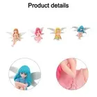 Whimsical Decorations Set of Four Mini Fairies for For gardens or Cakes