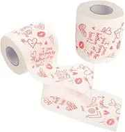 Anneome Charming Prints Novelty Toilet Paper Roll Large Tissue Paper for Commercial Dispenser Soft Gentle Paper Tissue for Special Occasions