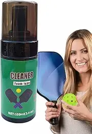 Paddle Cleaner Spray | 100ml Racket Cleaner Foam Spray,Tennis Racquet Cleanser, Gentle Pickleball Dust Remover Rubber Reset Solution for Washes Away Dirt
