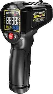 Surfaces Temperature Meter | Surfaces Temp Reader,Digital and Non-Touch Digital Temperature Gauge, No Touch Feature for Industrial Applications, Pizza Oven