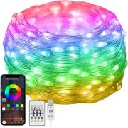 100 Leds RGB Smart IC Fairy Lights [APP & Remote Control], 33FT/10M Multicolor S