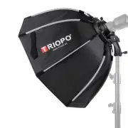 TRIOPO 65cm 25.6" 8-Pole Octagon Softbox for Studio Photo Speedlight Flash K2T4