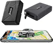 TKMARS GPS Tracker Car GPS Tracker Without Subscription 160 Days Standby Time, 10000 mAh, Strong Magnetic, Waterproof, Real Time Tracking