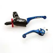 ASV Blue F4 Shorty Clutch+Brake Lever Pro Pack For Honda Sportrax 250 TRX250EX 2