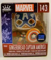 GINGERBREAD CAPTAIN AMERICA #143 HOLIDAY FIVE BELOW MINIS FUNKO POP 2022