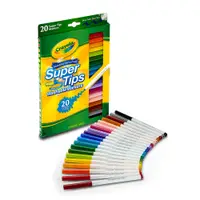在飛比找PChome24h購物優惠-美國crayola 可水洗20色細桿彩色筆