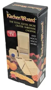 The Kitchen Wizard Slicer Dicer Grater Shredder Chopper, As Seen on TV VTG NEW +