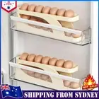 Two Tier Rolling Egg Storage Box Egg Fridge Container Store Eggs Kitchen Gadgets