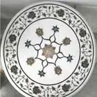 2' White Marble Side Dining Center Corner Table Top Inlay Handmade Home Decor