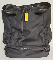 Beyond Yoga Black Drawstring Convertible Gym Bag Backpack NWTs