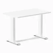 Desky Fixed Height Mini White Desk 1000x600mm White Leg