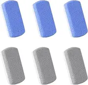 6Pcs Pumice for Feet Dual Color Foot Care Tools Smooth Dead Skin Removers Durable Pedicure Stones Grey Easy to Use and Washable