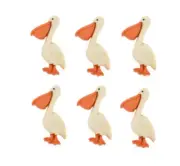 Pelican Buttons - Beach Buttons Galore Embellishments - Craft Sewing Scrap