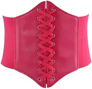 [Generic] Corset Women's Faux Leather Underbust Waist Belt Corset