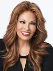 GRAND ENTRANCE-RAQUEL WELCH WIG-HUMANHAIR-R3025S+GlazCinnamon-LaceFtMonoTpMemCap