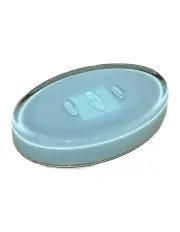 [Creative Home] Oval Soap Dish Holder Plate in Blue