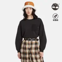 在飛比找PChome24h購物優惠-Timberland 女款黑色寬版圓領上衣|A6HTW001