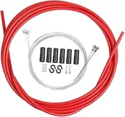 BESPORTBLE Universal Bike Brake Bike Bicycle Brake Cable Parts Brake Cable Suite Road Bike Brake Cable Wire Core Kit Snow Shield Car Windshield 500 Bike Parts Universal Brake Cable Red