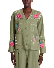 Johnny Was Linen Workwear Top
