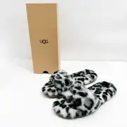 UGG FLUFF SLIDE II LEOPARD WHITE Sz 8US/6UK/39EU New In Box