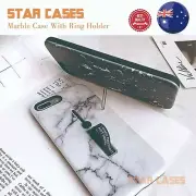 iPhone 12 11 Pro Mini X XS Max XR Marble Shockproof Hard Holder Stand Case Cover