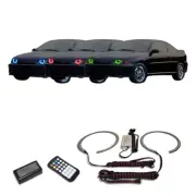 RGB Multi Color Angel Eye Headlight Halo kit for Chevrolet Cavalier 00-04 (for: Chevrolet)