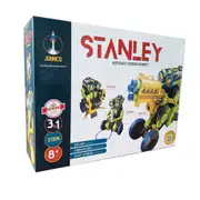 Johnco Stanley 3-in-1 Keypad Coding Robot DIY Rebuild Kids Learning Toy 8y+